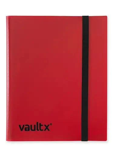 Vault X: 9-Pocket Strap Binder Vault X: 9-Pocket Strap Binder -Double Sleeveds Store vault x 9 pocket strap binder red