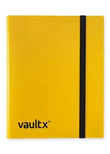 Vault X: 9-Pocket Strap Binder Vault X: 9-Pocket Strap Binder -Double Sleeveds Store vault x 9 pocket strap binder yellow