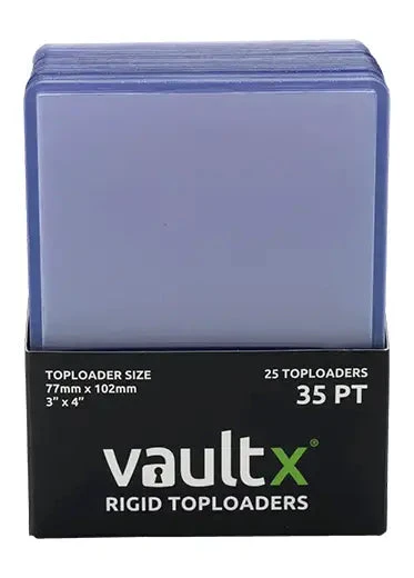 Vault X: Rigid Toploaders (25 Count) Vault X: Rigid Toploaders (25 Count) -Double Sleeveds Store vault x rigid toploader 35pt